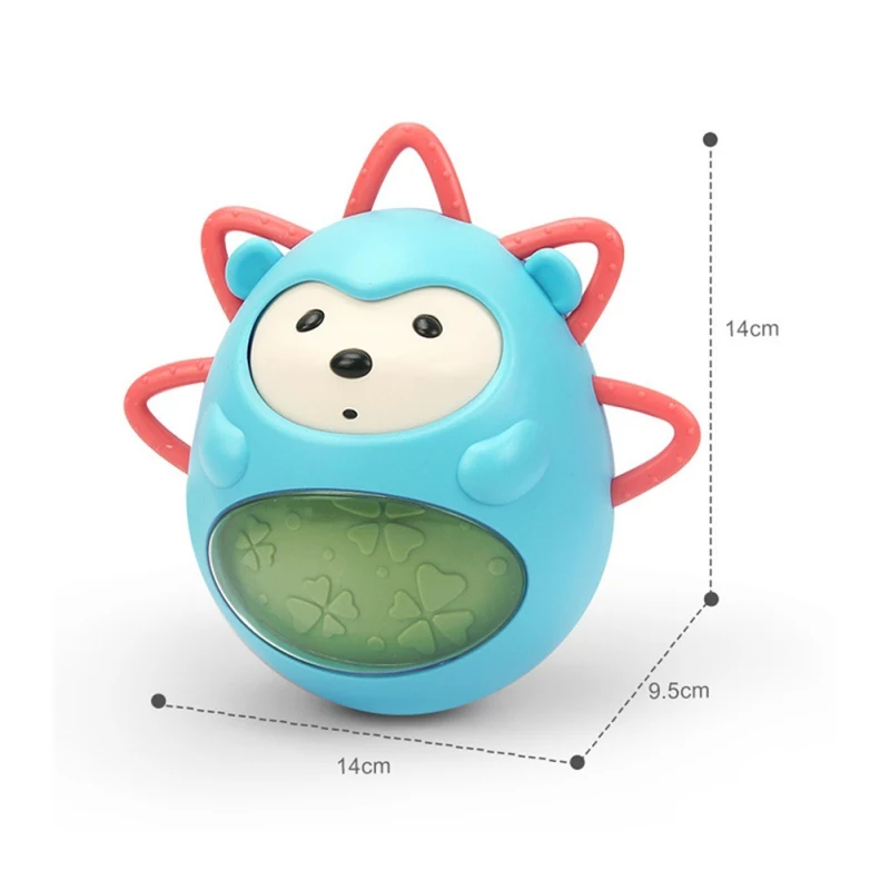 Забавные детские погремушки, игрушки для новорожденных, малышей, малышей, мультяшный ежик, обучающий музыкальный кольцевой колокольчик погремушка, игрушки, детские Прорезыватели