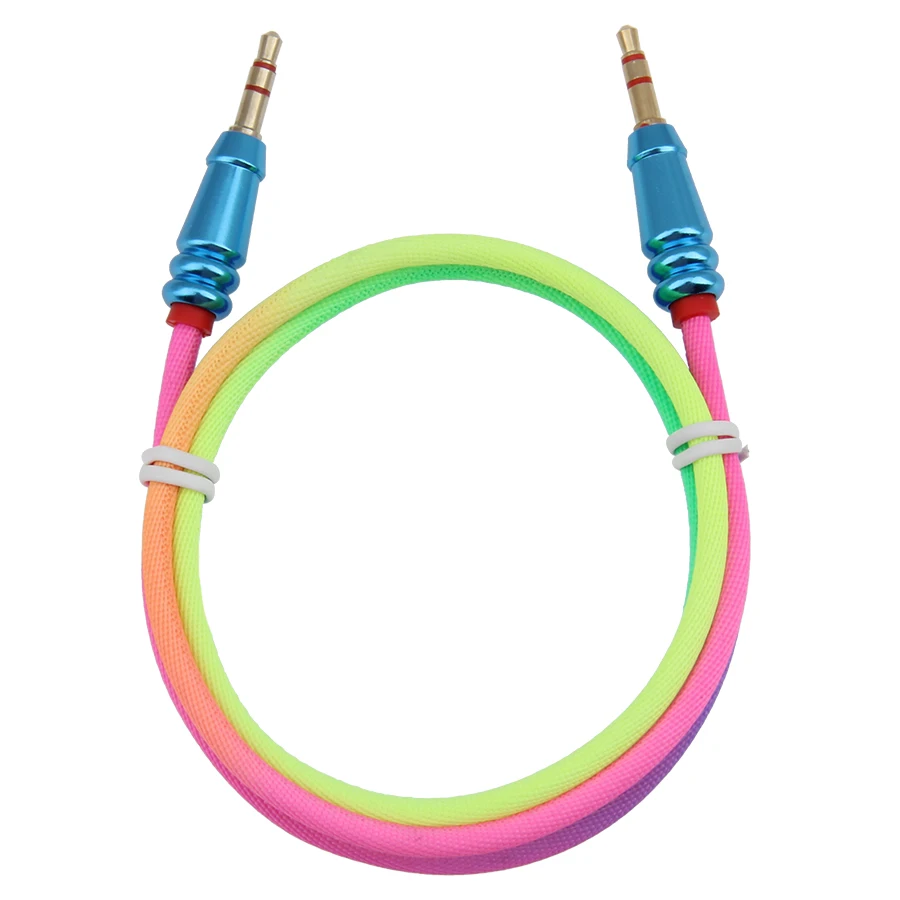 1m Gold Plated Plug 3 5 mm Jack Audio Cable Adapter for iPhone Xiaomi Phone Car Headphone Speaker Computer Laptop Wire Aux Cord