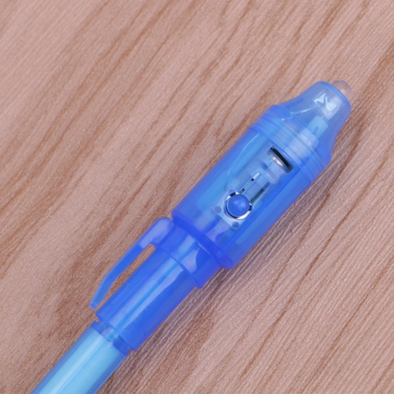 오래가는 6 개/대 보이지 않는 잉크 펜 내장 UV 빛 펜 안전 사용