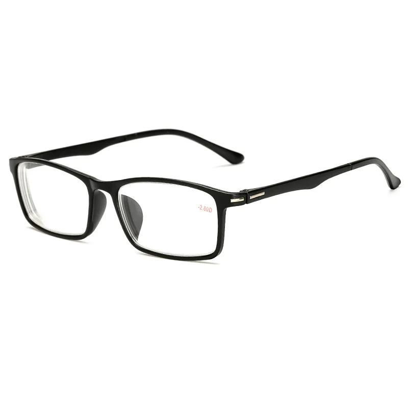 Iboode очки для близорукости для женщин и мужчин TR90 короткие близорукие очки Оптические очки диоптрий-1,0 до-4,0 - Цвет оправы: Black Myopia 1.0