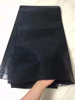 

2020 high quality African bazin riche fabric with diamond latest black embroidery net lace fabric 5yards/Lot for wedding