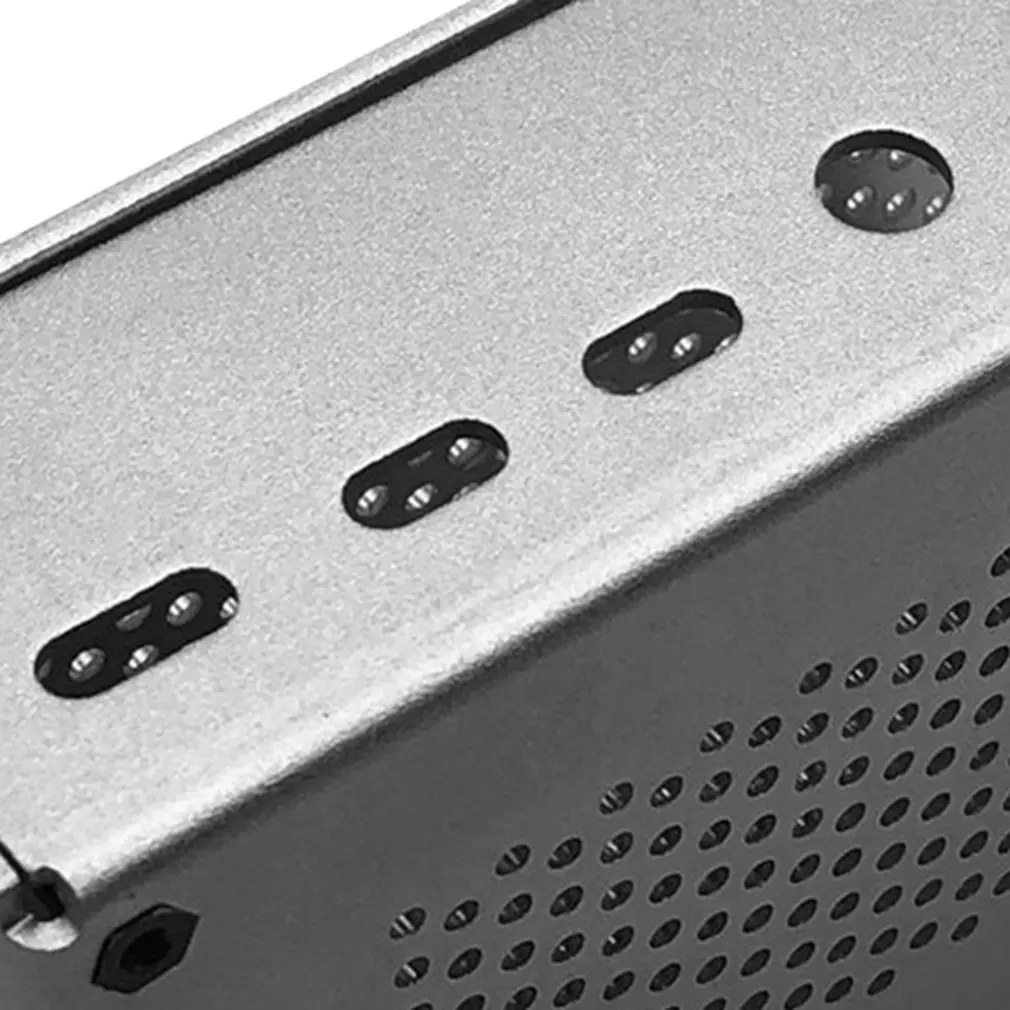 Для Raspberry Pi 4B алюминиевый корпус серебристый металлический корпус коробка с вентилятором серебристый корпус для RPI 4 Модель B RPI 4B чехол