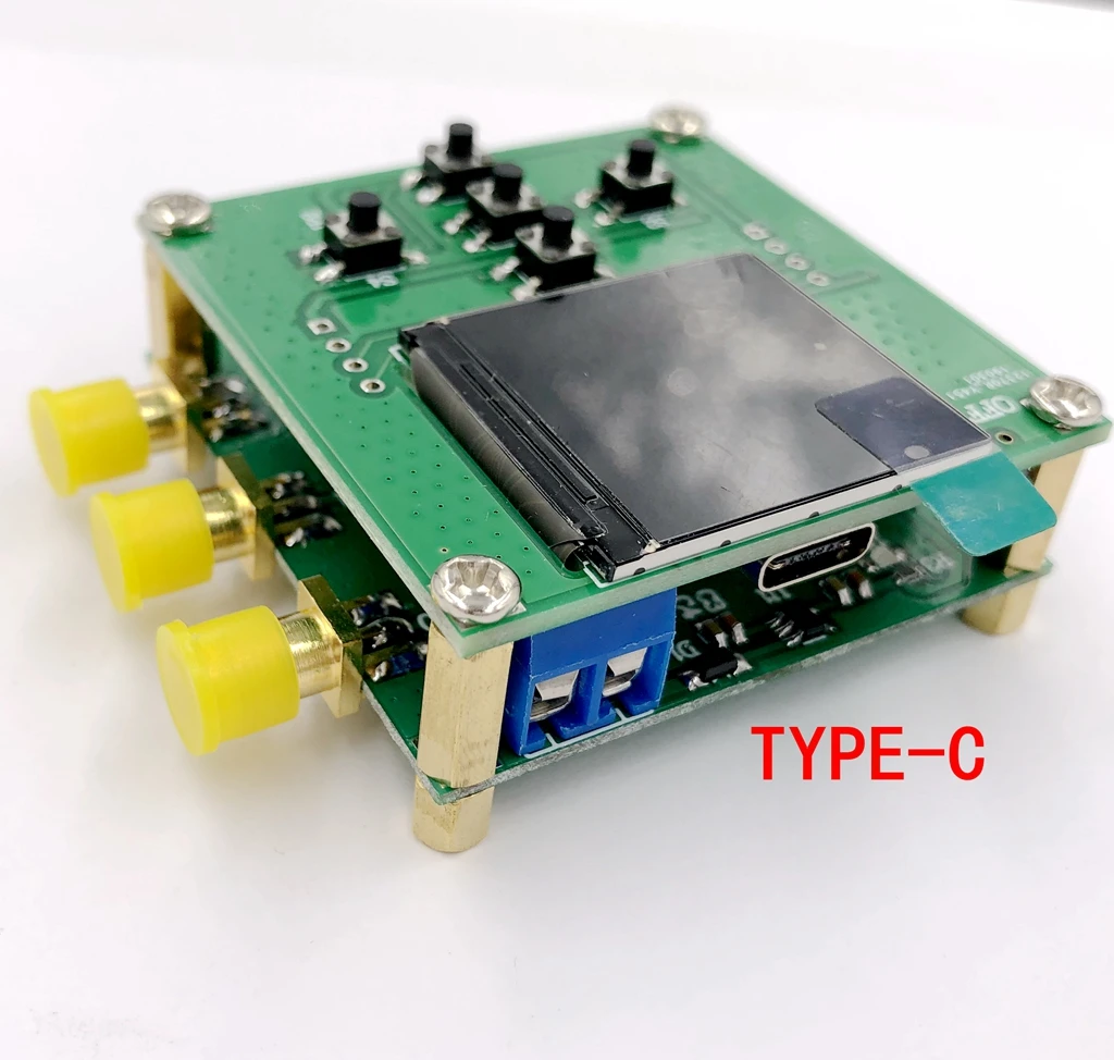 Oscilloscope Multimeter Signal Generator 2.5K-200MHz SI5351A clock Square wave signal generator module high frequency generator STM32 TFT LCD display For Oscilloscope