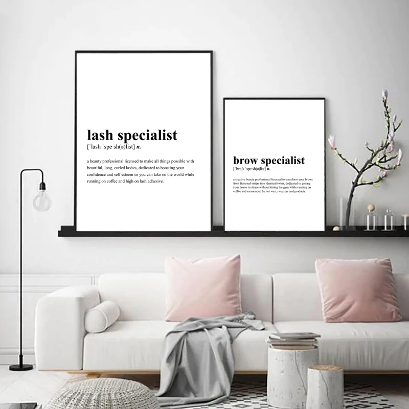 Lash-Specialist-Definition-Prints-Brow-Specialist-Quotes-Poster-Eyelash-Eyebrow-Beauty-Salon-Wall-Art-Canvas-Painting (3)