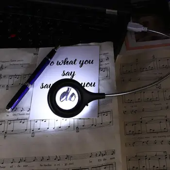 

Bright 18LED USB Night Light With Magnifying Glass Eye Propection Cool White