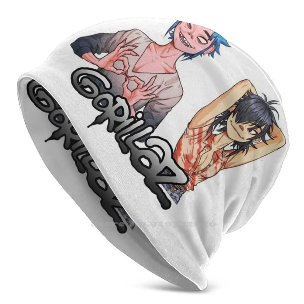 [Jap] 2D E Noodles Hanging Out Warm Stretch Antivento Cap Copricapo Musica 2D Blur Murdoc Album Black Gorilla Indie Band