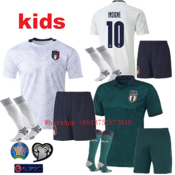 Детская футболка Италия Детский комплект европейские рубашки носки 2020 лучшее