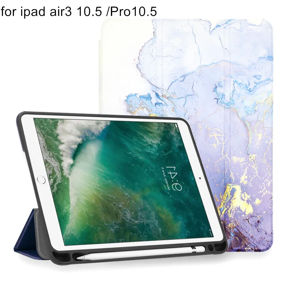 IPad защитный чехол для Pro10.5/iPad mini12345 с ручкой слот iPad5/6 оболочки Air1/Air2/Air3 - Цвет: for ipad 10.5