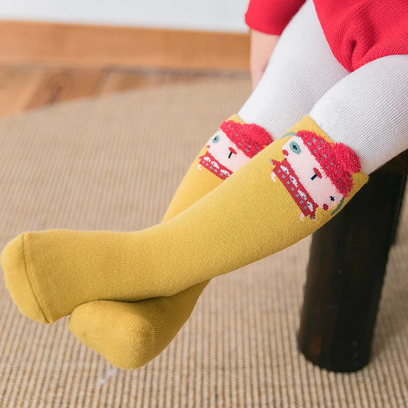3 Pairs Autumn Winter Thicken Children Kids Sock Gift Box Cotton Christmas Newborn Tube Cartoon Baby Toddler Calcetines de bebe