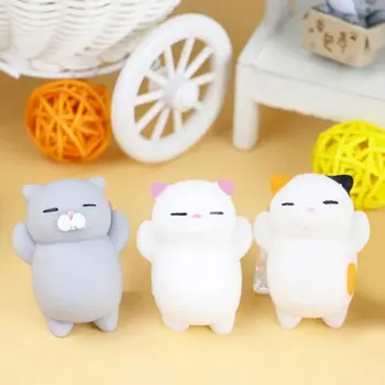 

1PC Cute Mochi Squishy Cat Toy Antistress Ball Stress-Relief Soft Mini Animal Squeeze Decompression Healing Toy Kids Funny gift