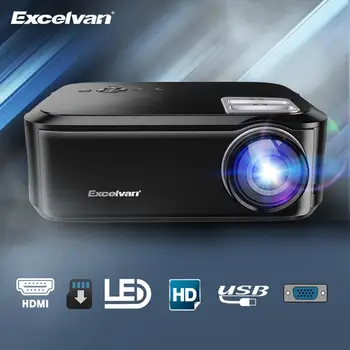 

Excelvan BL76 projector 1080P 1920*1080 6500 lumens HD projector 200inch Display Multi-Screen Beamer Home Theater HDMI VGA USB