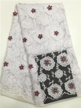 

GAmazing flower pattern French lace African net lace party fabric for evening dress PDN558(5yards/pc) multi color