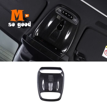 

2018 2019 For Volvo XC60 Car Front Reading Lampshade Frame Panel Decoration Cover Trim ABS Carbon fibre Auto Accessories Sticker