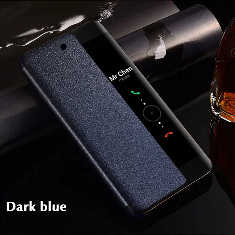 

Clear View Smart Mobile Mirror Flip Case for Huawei Mate 20 lite 10 Pro 20X 9 Pro P20 Lite P10 Pro Leather Phone Case Thin Cover
