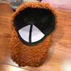 New Casual Outdoor Warm Winter Cap Girl Women Adjustable Animal Pattern Faux Fur Baseball Cap Cotton Hip-Hop Hat Visor  55-59cm 6