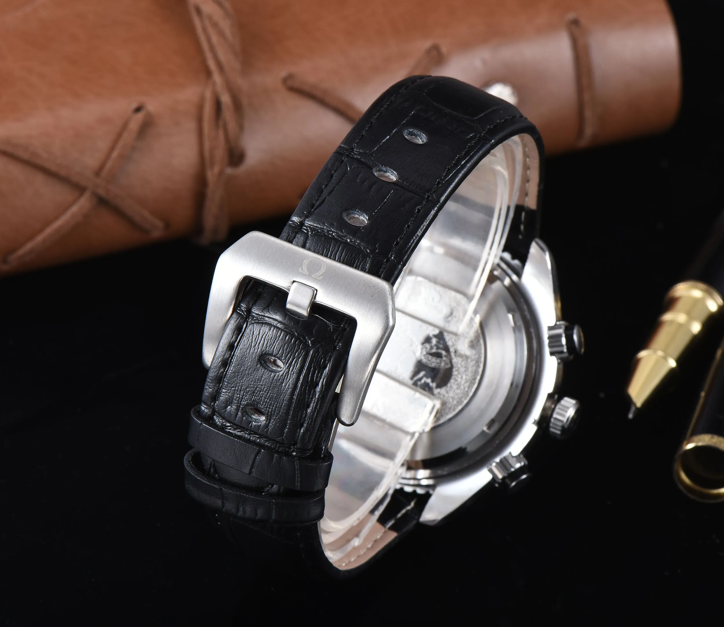 Европейский Топ лучший бренд бизнес часы с календарем Мужские Роскошные часы 007 часы юбилей aaa часы
