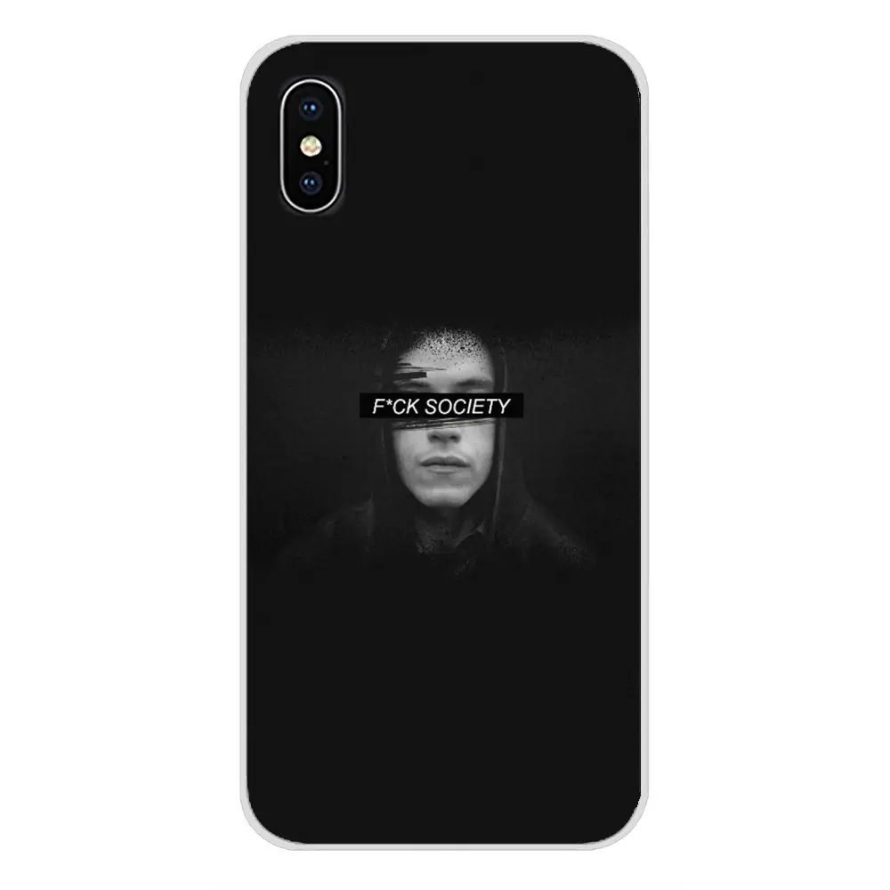 images 7 Г-н Робот Fsociety для Apple IPhone X XR XS MAX 4 4S 5 5S 5C SE 6 6S 7 8 Plus, ipod touch 5 6 Аксессуары для мобильного телефона чехлы - Цвет: images 7
