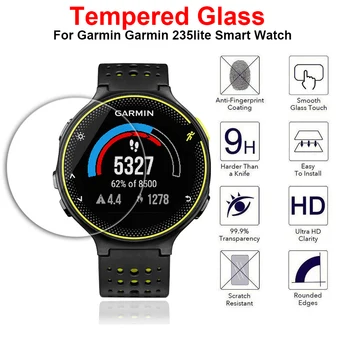 

3 Pcs HD Tempered Glass For Garmin 235 lite SmartWatch Screen Protector film 9H 2.5D Ultra Thin Explosion-proof Protective Film