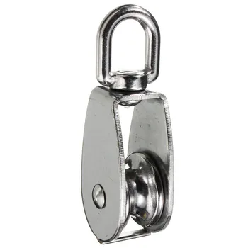 

M15 M20 M25 M32 Heavy Duty Steel Single Wheel Swivel Lifting Rope Pulley Block