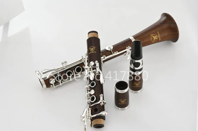 

MARGEWATE Clarinet New Bb Tune Redwood Clarinet 17 Keys Playing Musical Instrument with Case Mouthpiece Free Shipping