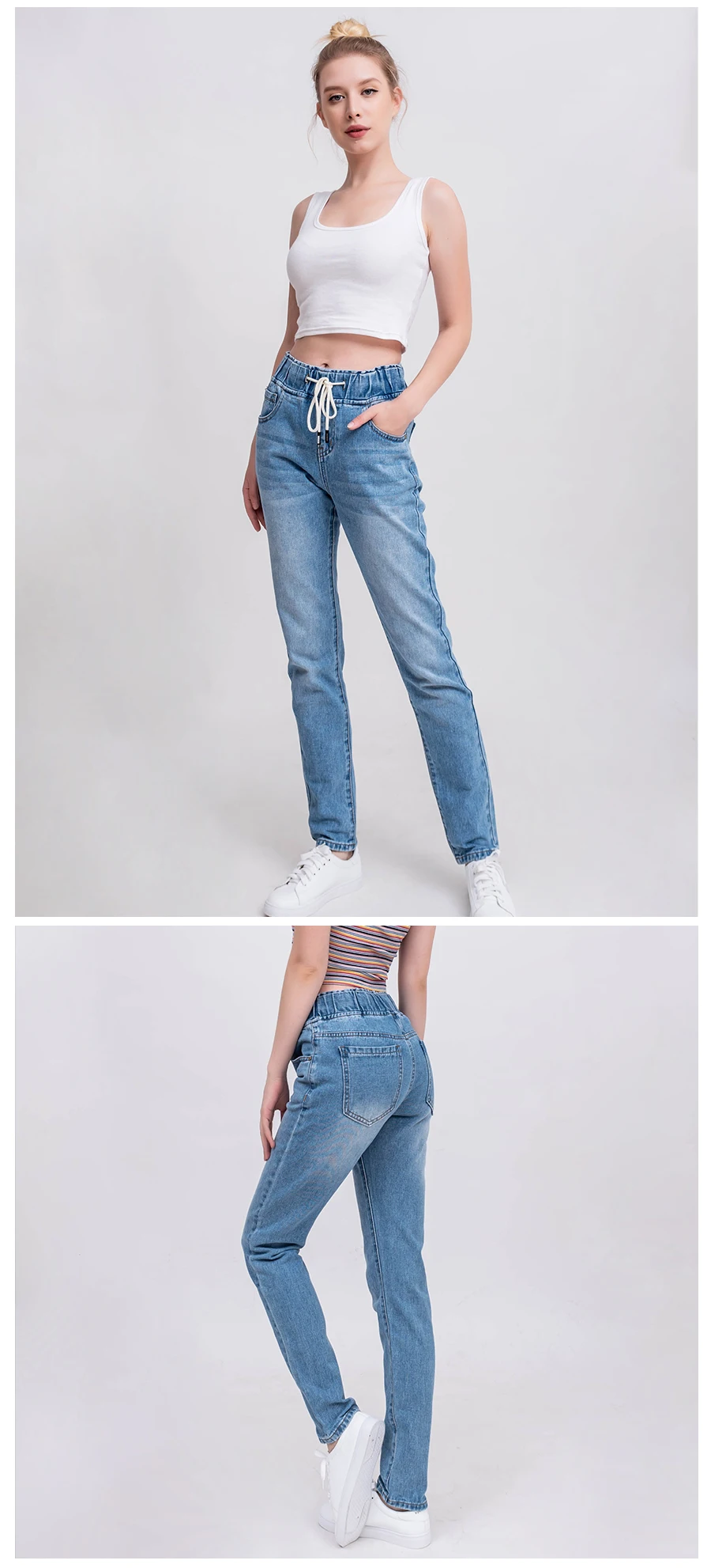 Luckinyoyo/женские джинсы для мам, штаны, джинсы для женщин в стиле бойфренд с высокой талией, пуш-ап, большие размеры, женские джинсы, деним, 5xl