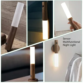 

LED Multifunctional transform Night lamp Infrared Sensor Photosensitive Sensor Wall Lamp USB bedroom stair wardrobe Night light