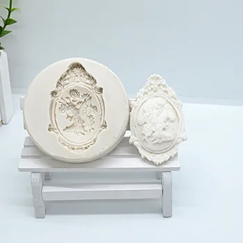 

1pc 3D Angel Girl Flower Fairy cake mold fondant mold cake decorating tools silicone mold DIY Kitchen baking tools FTM1535