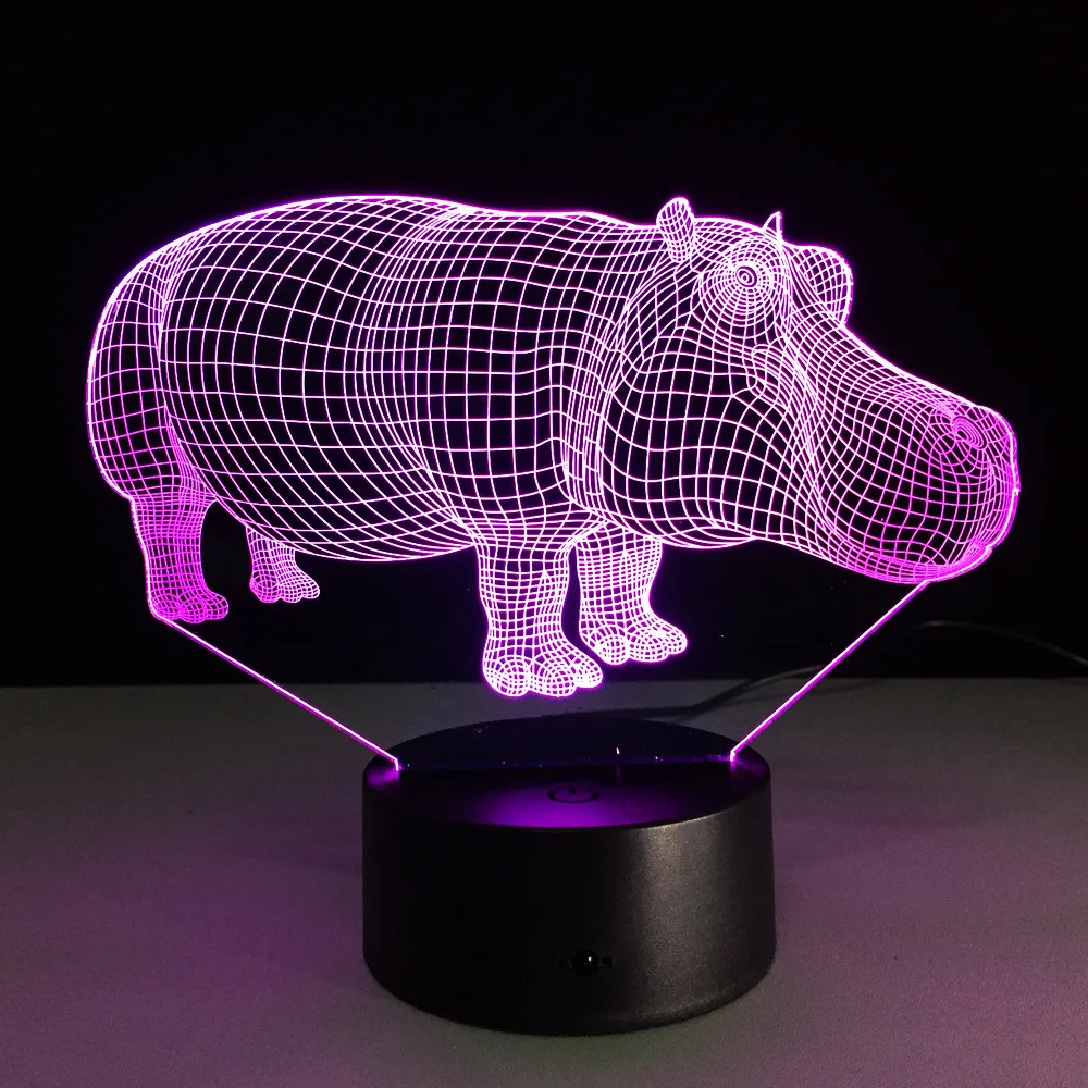 Ночник светодиодный 3d с USB портом 7 цветов|Ночники| |