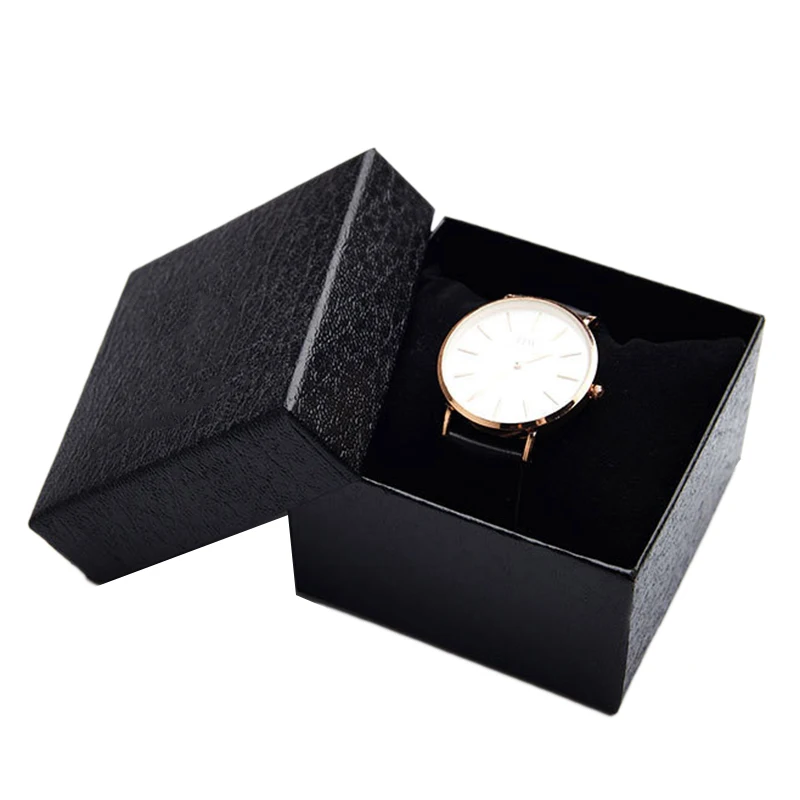 

Gift Box For Bracelet Bangle Watch Necklace Storage High Quality Single Watch Case Storage Square Wristwatch Simple With Pillow