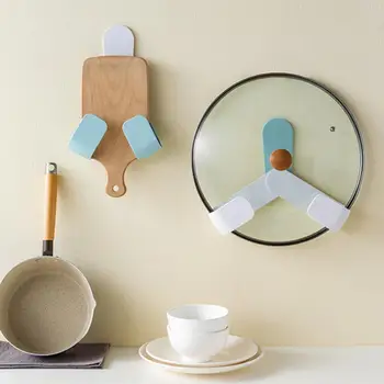 

New Free-punch pot cover rack cutting board storage rack wall-mounted kitchen storage supplies rack to put pot cover rack