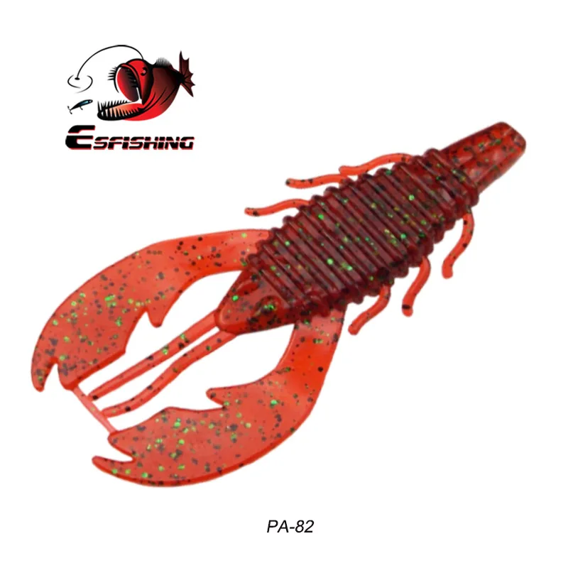 KESFISHING новые мягкие рыболовные приманки Бобби жирных Craw 4 &quot6 шт. Высотка каблука 10