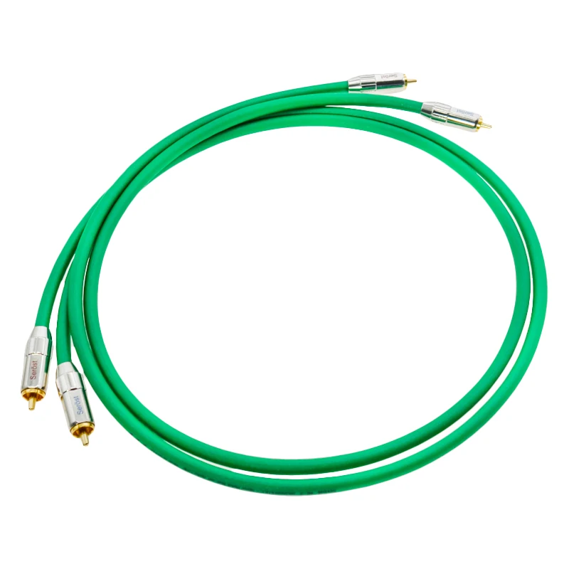 

Serost HIFI Signal Cable Mi-3F 99.9999% OCC+OCC Silver-plated Fever Audio CD Amplifier Signal High-fidelity Audio Cable