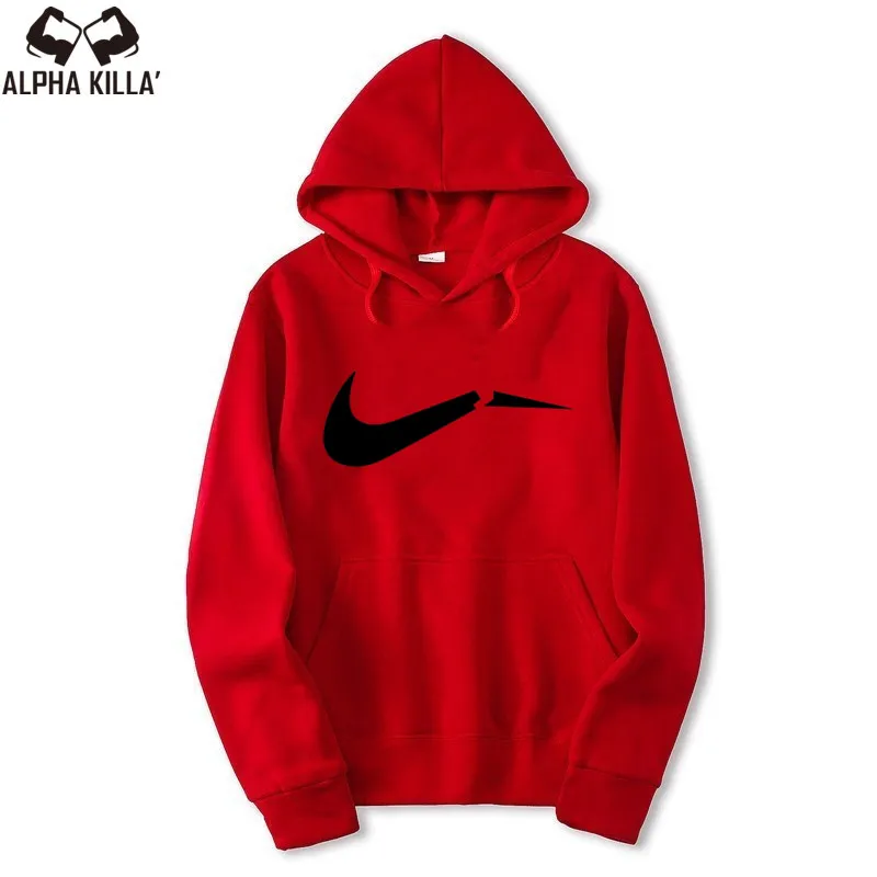 2019 High Quality Spring And Autumn Solid Color Printing Pattern Men's Hoodie Street Casual Hoodie