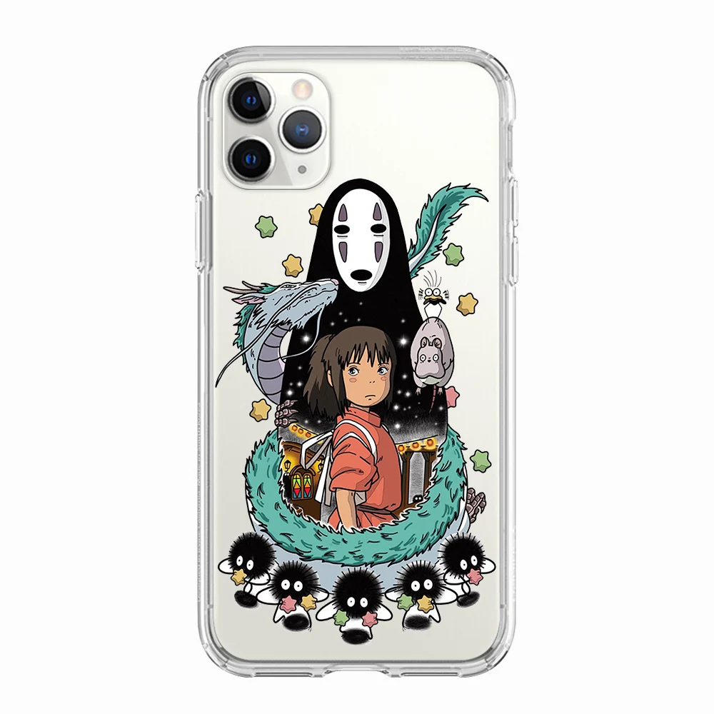 iphone 13 pro max case leather Spirited Away Soft Silicone TPU Phone Case for Iphone 11 12 13 Pro Max Mini 7 8 6 6S Plus SE 2020 Cover for Iphone X XR XS MAX iphone 13 pro max clear case