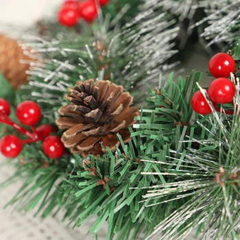 

Decor Hanging Wreath Fake Wall Artificial Christmas Garland Decorations