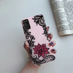 Elegant Soft Silicone Painted Back Cover for Samsung A41 (Frosted Black)