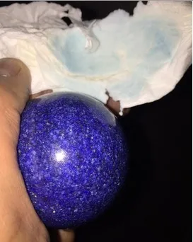 

YM 328 + 48 mm AAA Blue LAPIS LAZULI CRYSTAL Sphere Ball Rare