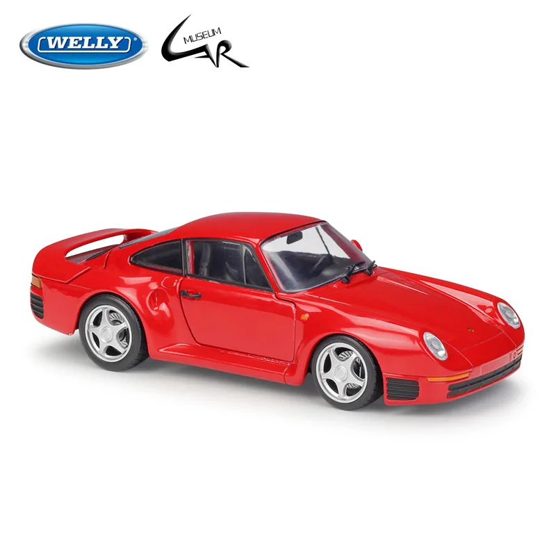 

Welly 1:24 Diecast Model Car Scale Porsche 959 Classic Sports Race Car Metal Alloy Boy Gift Collection