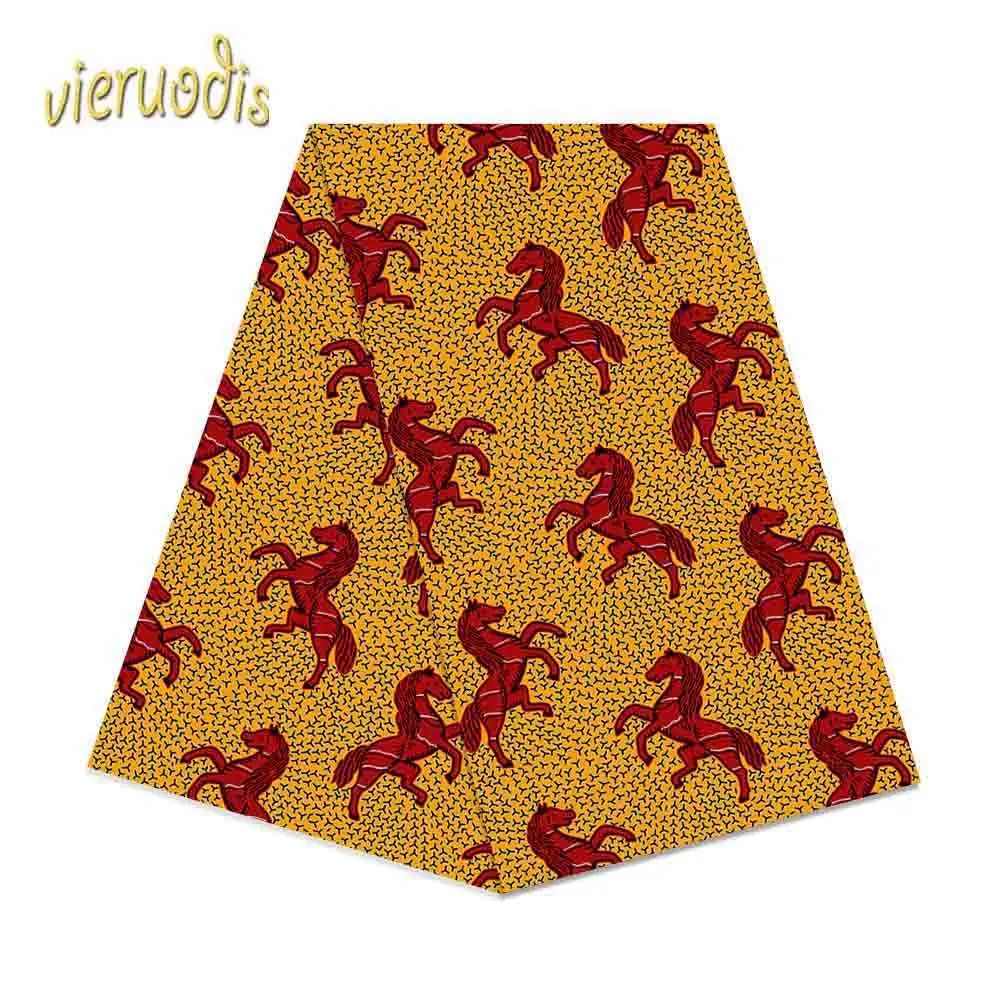 6 ярдов африканская восковая печатная Ткань Голландский хлопок ткани, материал Дашики батик настоящий цветочный для платья A000509