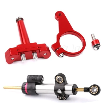 

Motorcycle Adjustable Steering Stabilizer Damper Bracket Mount kit Base CNC Aluminum Accessories For Yamaha YZF R15 V3 2017-2019