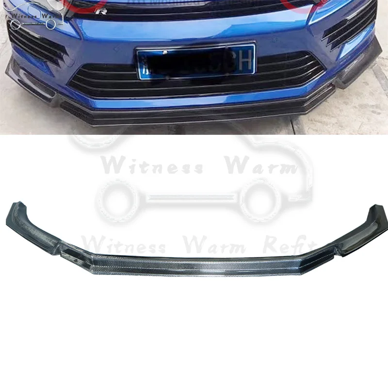 Для Scirocco углеродное волокно/автомобиль frp автомобильный передний спойлер для Volkswagen Scirocco R бампер Передняя Лопата только 15-UP