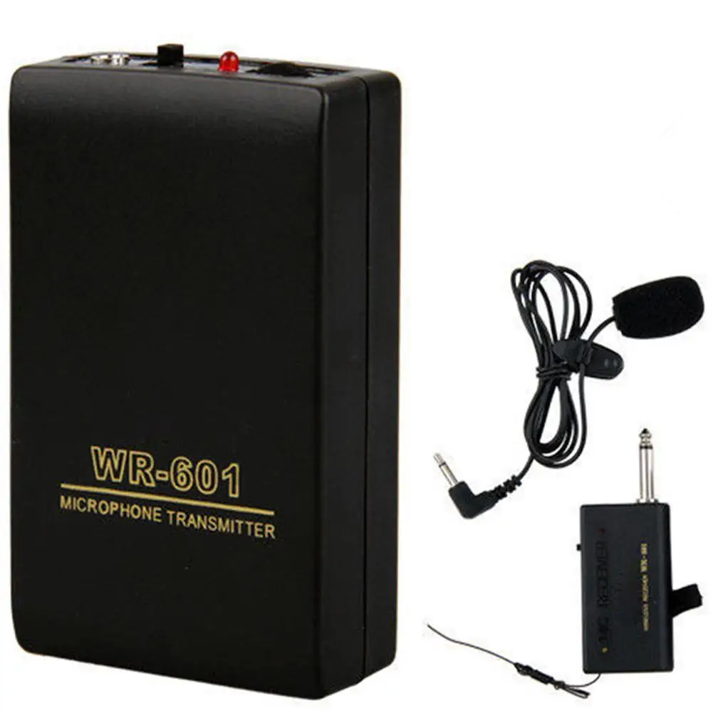 

Wireless Transmitter Receiver Lavalier Lapel Clip Mic Stage Microphone System