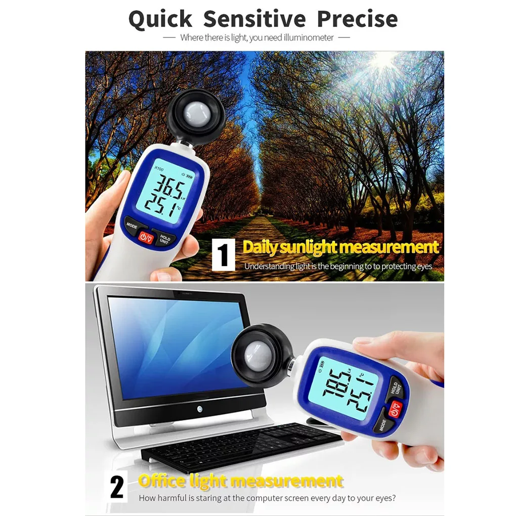 Bluetooth Digital Lux Meter Illuminometer Meter Tester Environmental Testing Equipment