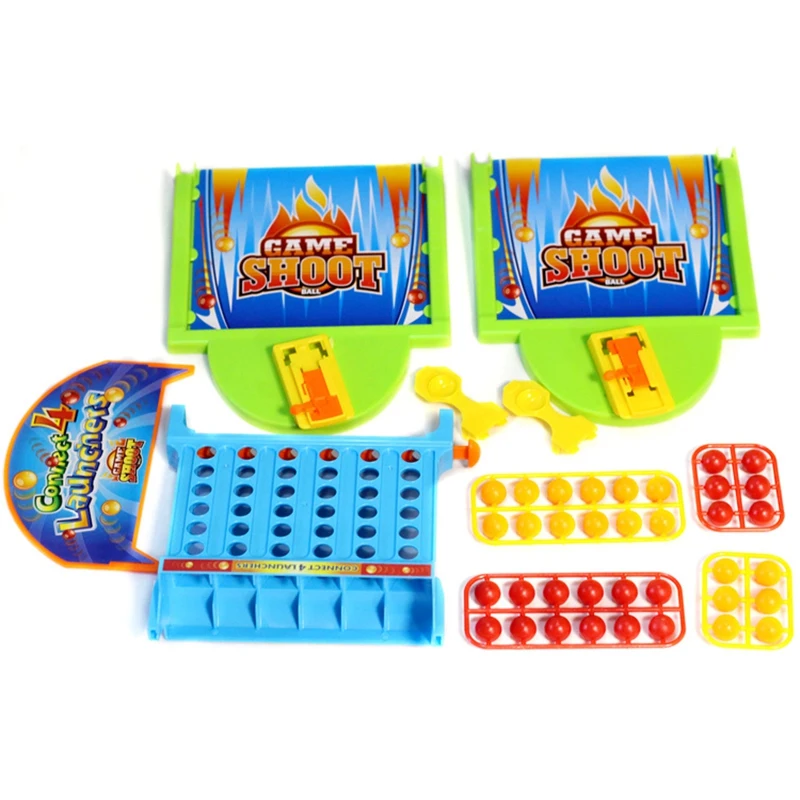  Desktop Pinball Machine Ejection Four Pieces Table Game Table Parent-Child Interactive Decompressio