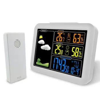 

Wireless Weather Station With Digital Alarm Clock, Snooze, Indoor/Outdoor Temp/Humidity