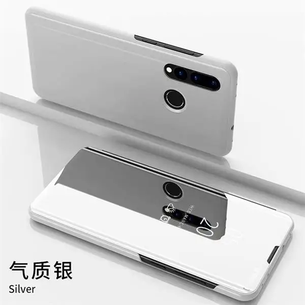 Silver Для huawei Honor 10i чехол роскошное умное зеркало Флип Прозрачный чехол для Honor10i аксессуар для Honor 10i HRY-LX1T Fundas Coque - Цвет: Silver