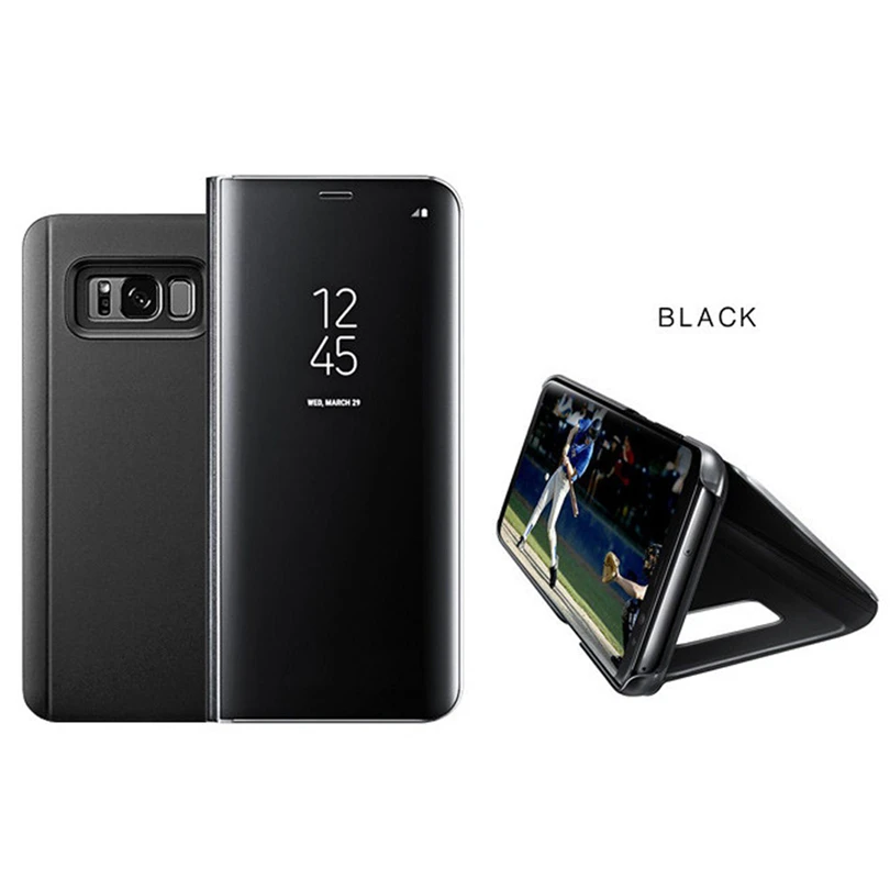 Мобильный чехол для телефона для samsung Galaxy C8/J7 Pro, роскошный, умный, с окном, с функцией сна, с откидной крышкой, кожаный чехол-подставка, модный,, S30