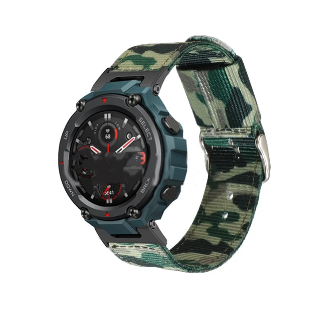 Correa de silicona de camuflaje para Huami Amazfit t-rex 2, pulsera de  repuesto para reloj inteligente Xiaomi Amazfit t-rex Pro Trex 2 - AliExpress