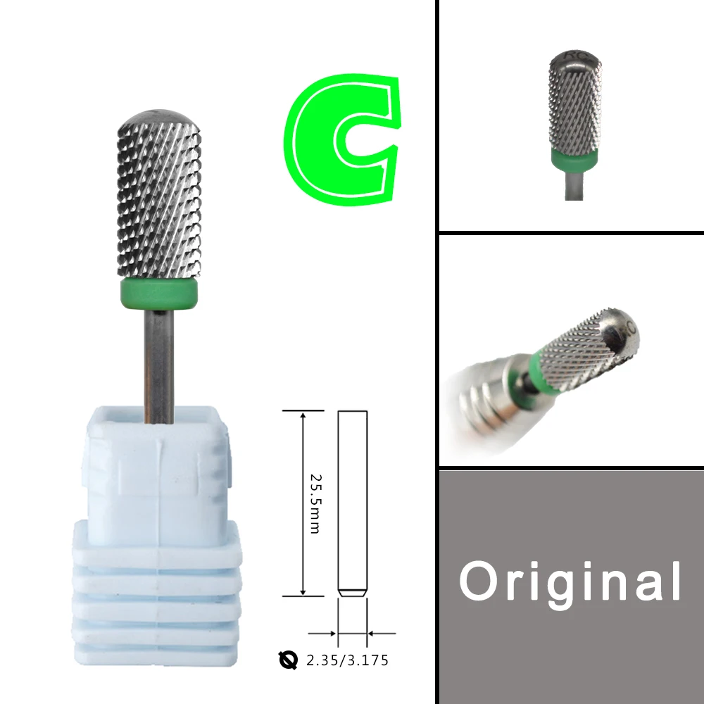 6.6 Original Large Barrel Round Smooth top Tungsten steel Carbide nail drill bits Efrat Urieli linux OEM Customized packaging 4