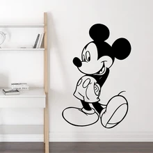 Cartoon Disney Mickey Mouse Wall Stickers For Home Decor Living Room Nursery Kids Room Decoration Vinyl Mural Wall Art Decals